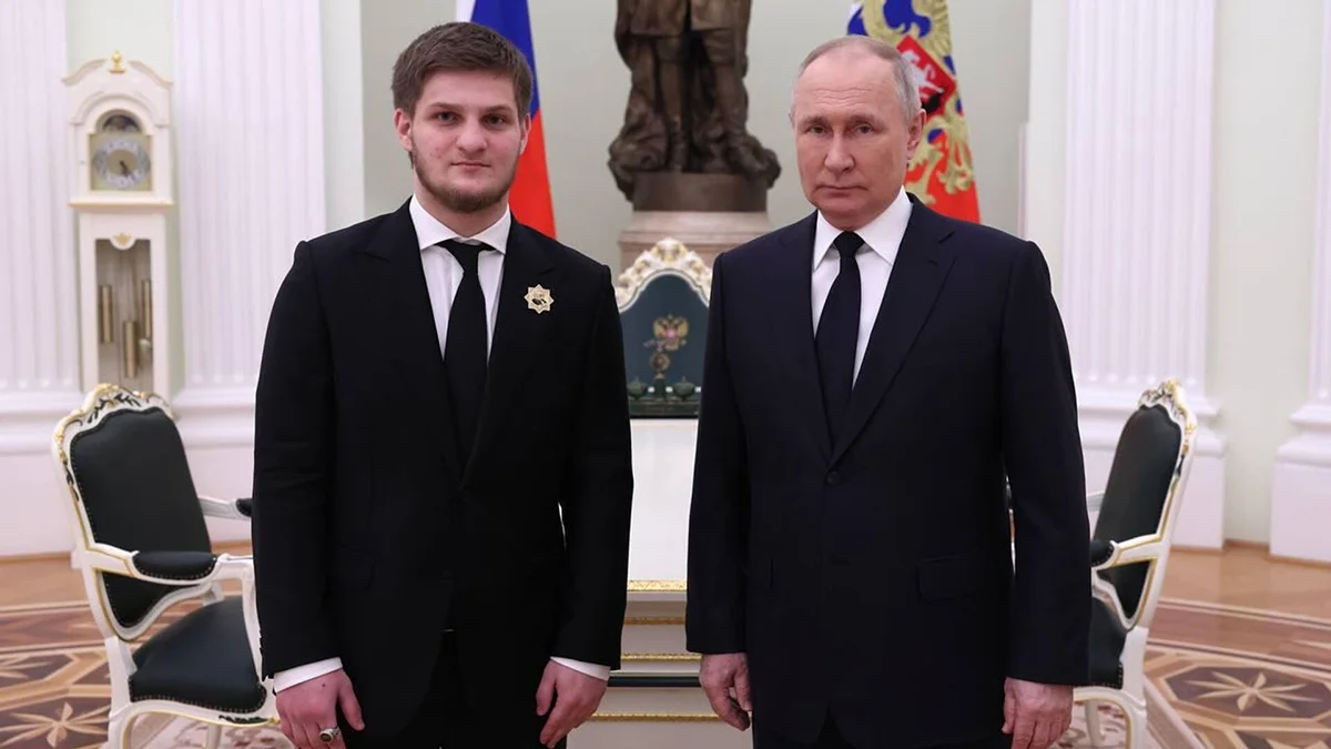 Владимир Путин и Ахмат Кадыров. Фото : Telegram / RKadyrov_95
