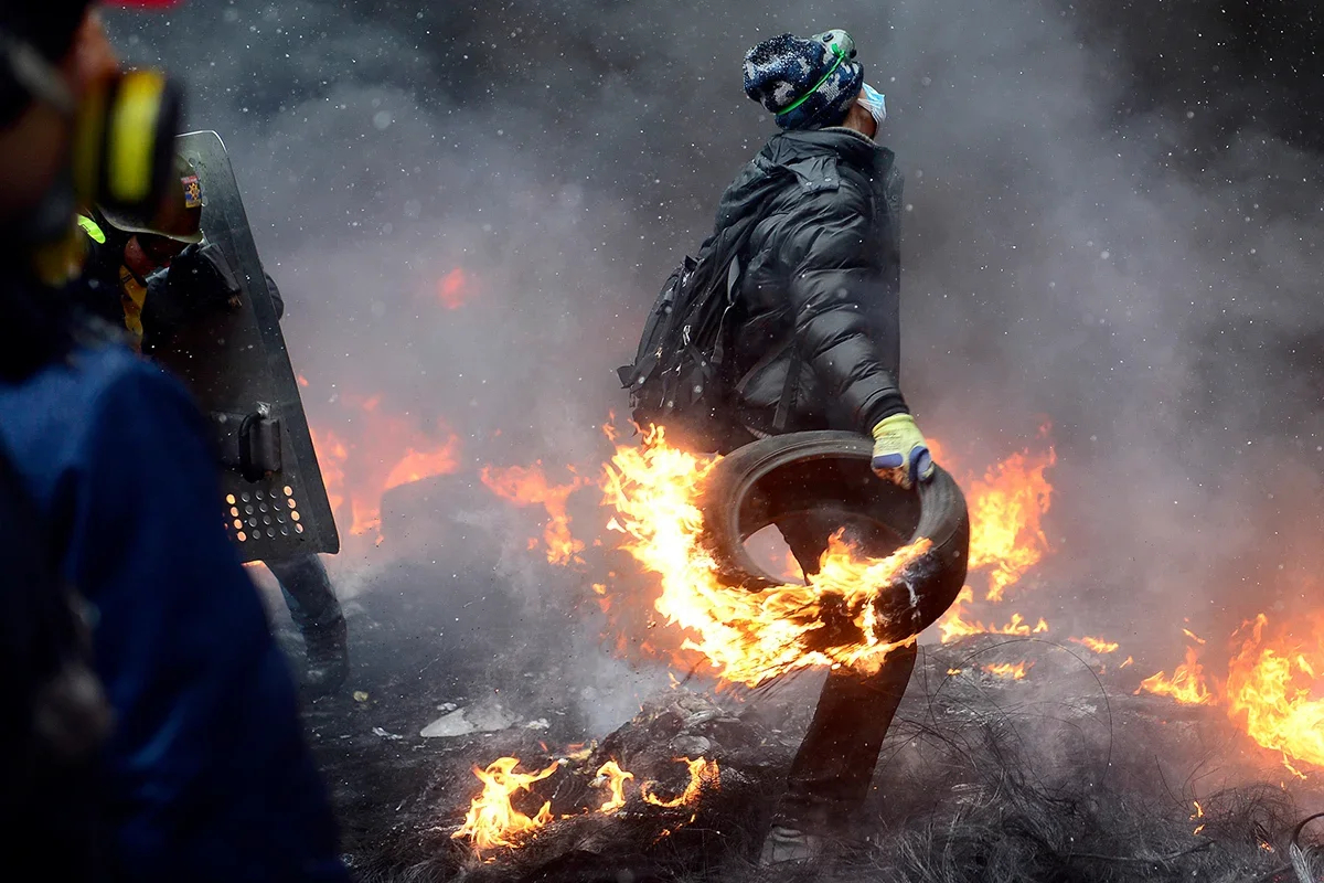 Anti-government protest in Kyiv, 22 January 2014. Photo: Burak Akbulut / Anadolu Agency / Getty Images