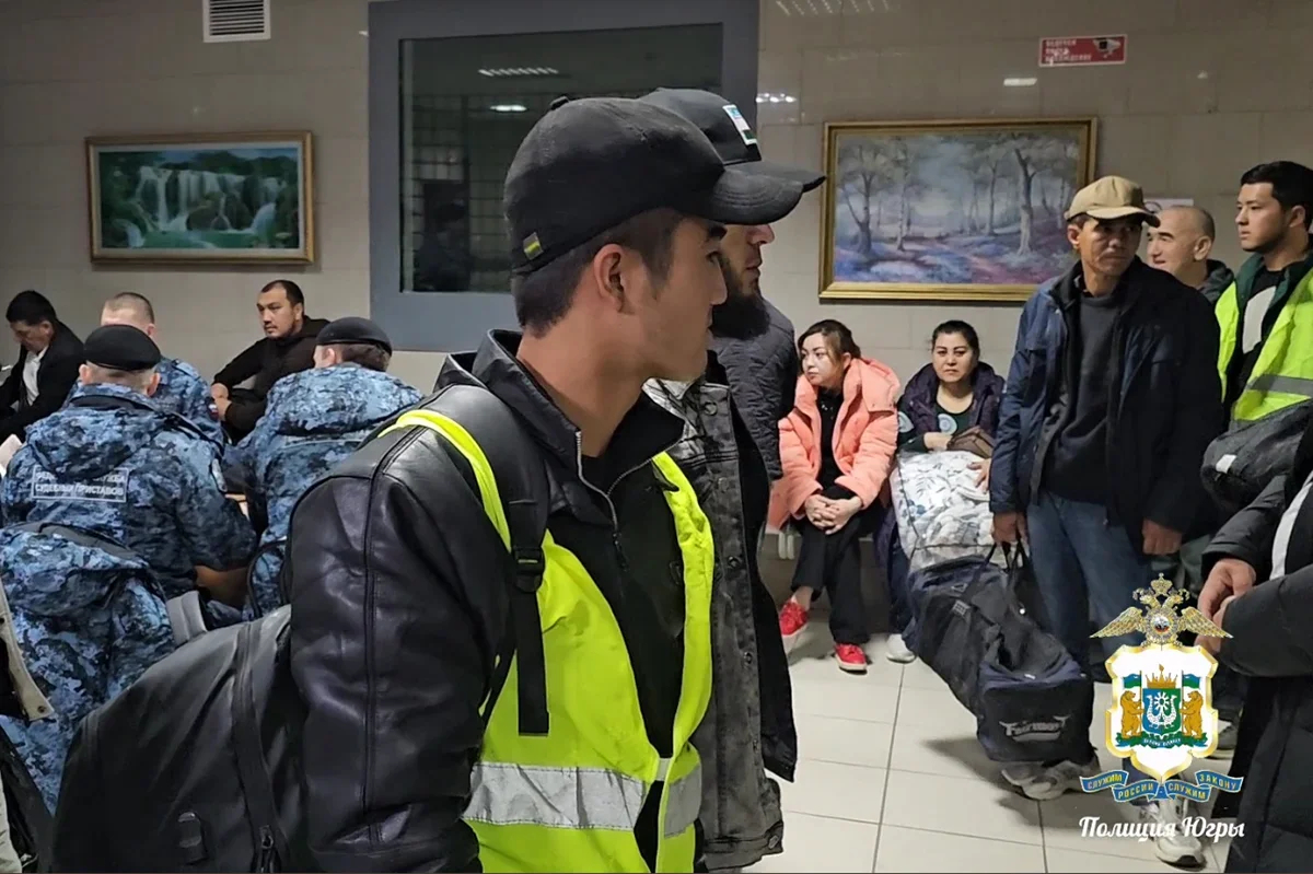 Foreign citizens subject to deportation at a Centre for Temporary Detention of Foreign Nationals (CVSIG) in Surgut, a city in western Siberia, Russia. Photo: Russian Interior Ministry