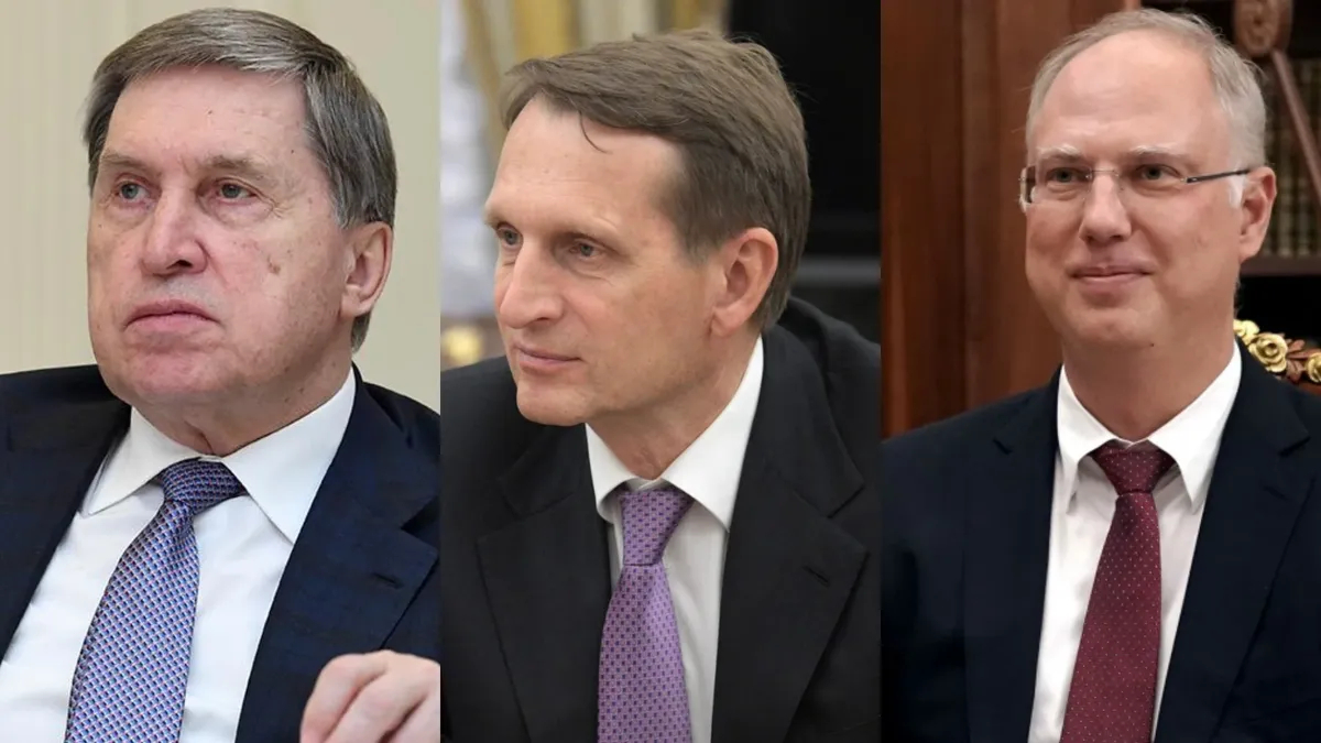 Bloomberg: в команду Путина для переговоров по Украине войдут его советник по внешней политике Юрий Ушаков, глава разведки Сергей Нарышкин и глава РФПИ Кирилл Дмитриев