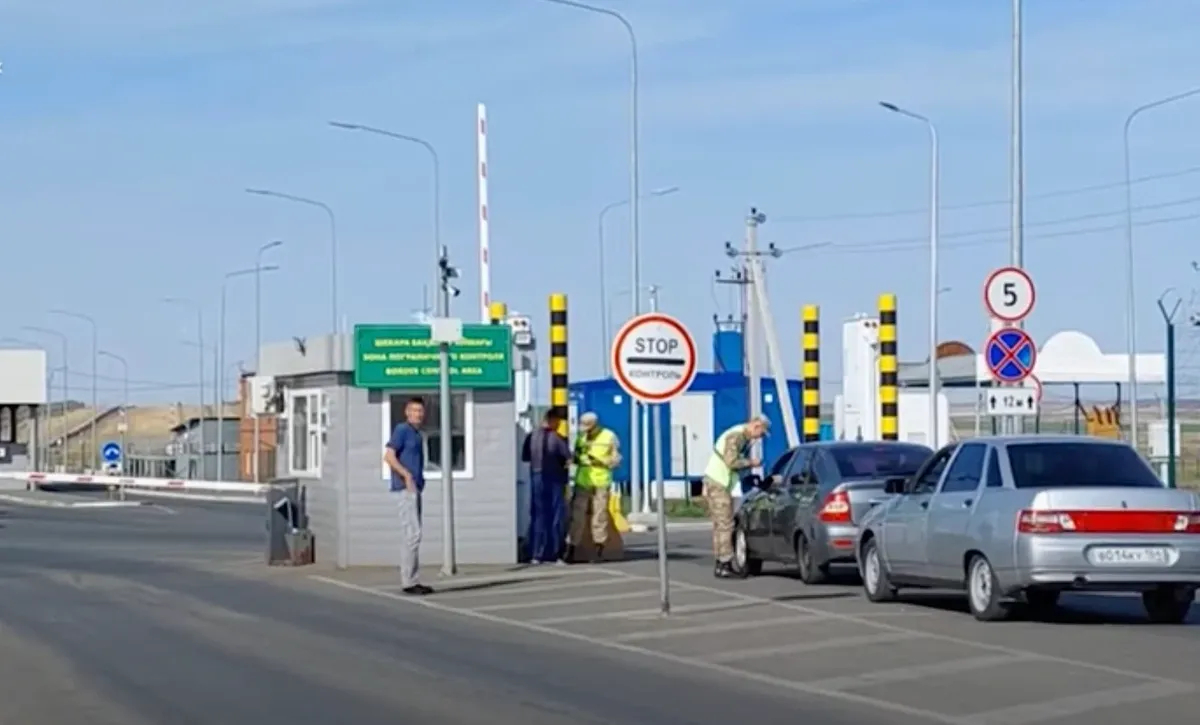 Граница Казахстана и России. Фото: скрин видео