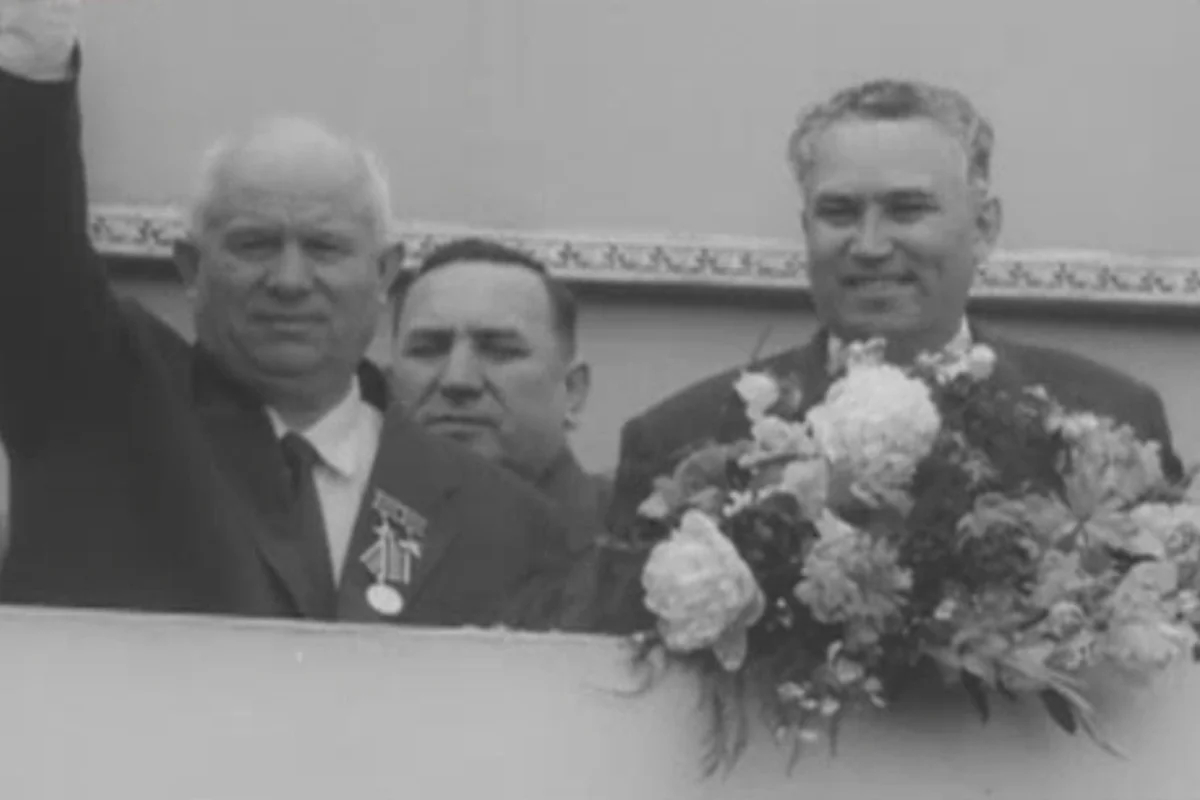 Никита Хрущев и Фрол Козлов. Фото: кадр документального фильма ТВЦ «Советские Мафии. Козлов отпущения»