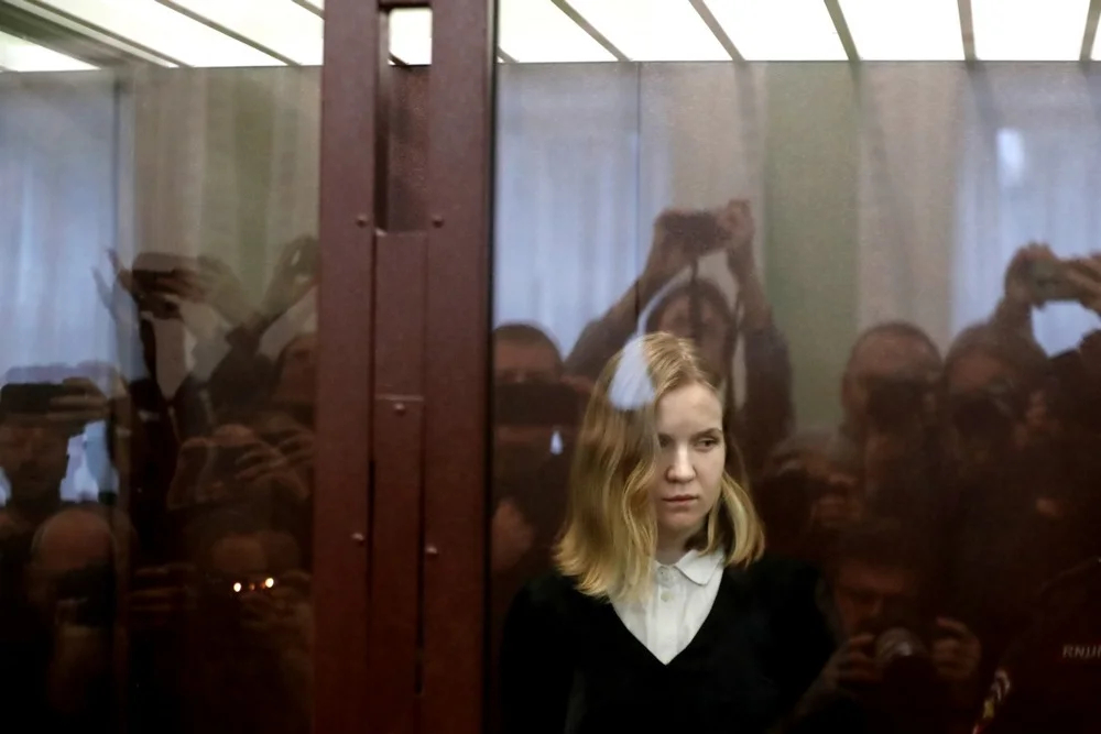 Darya Trepova attends a court hearing in St. Petersburg, 15 November 2023. Photo: EPA-EFE/ANATOLY MALTSEV