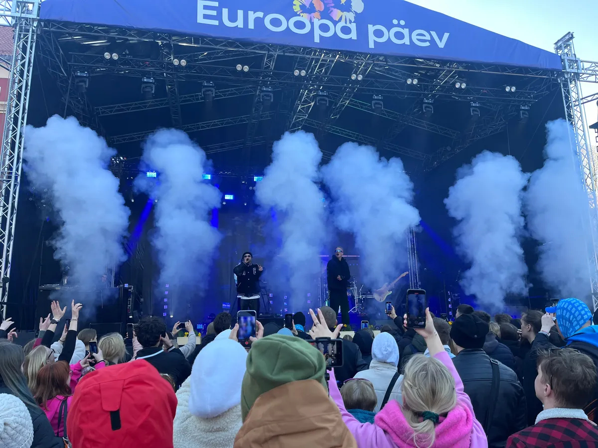 nublu concert, Europe Day, Narva, 9 May 2025. Photo: Jack Styler