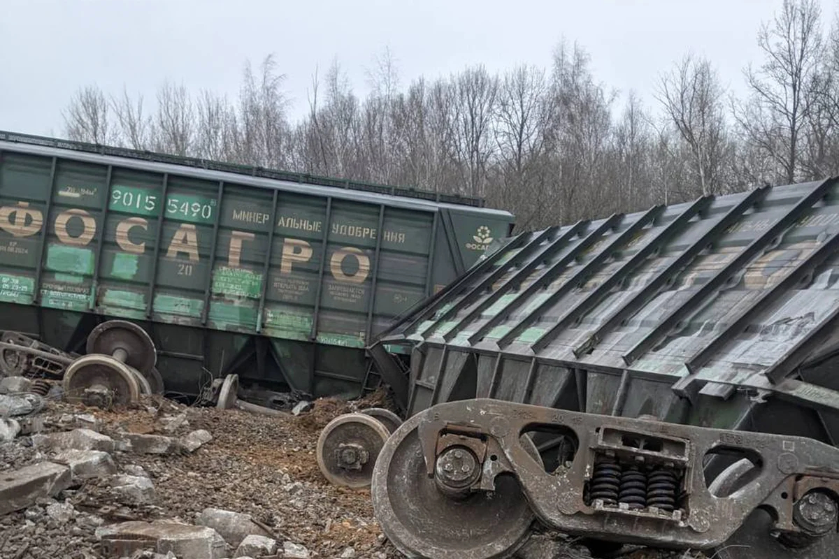 Последствия схода вагонов в Рязанской области, 11 ноября 2023 года. Фото: Московская межрегиональная транспортная прокуратура
