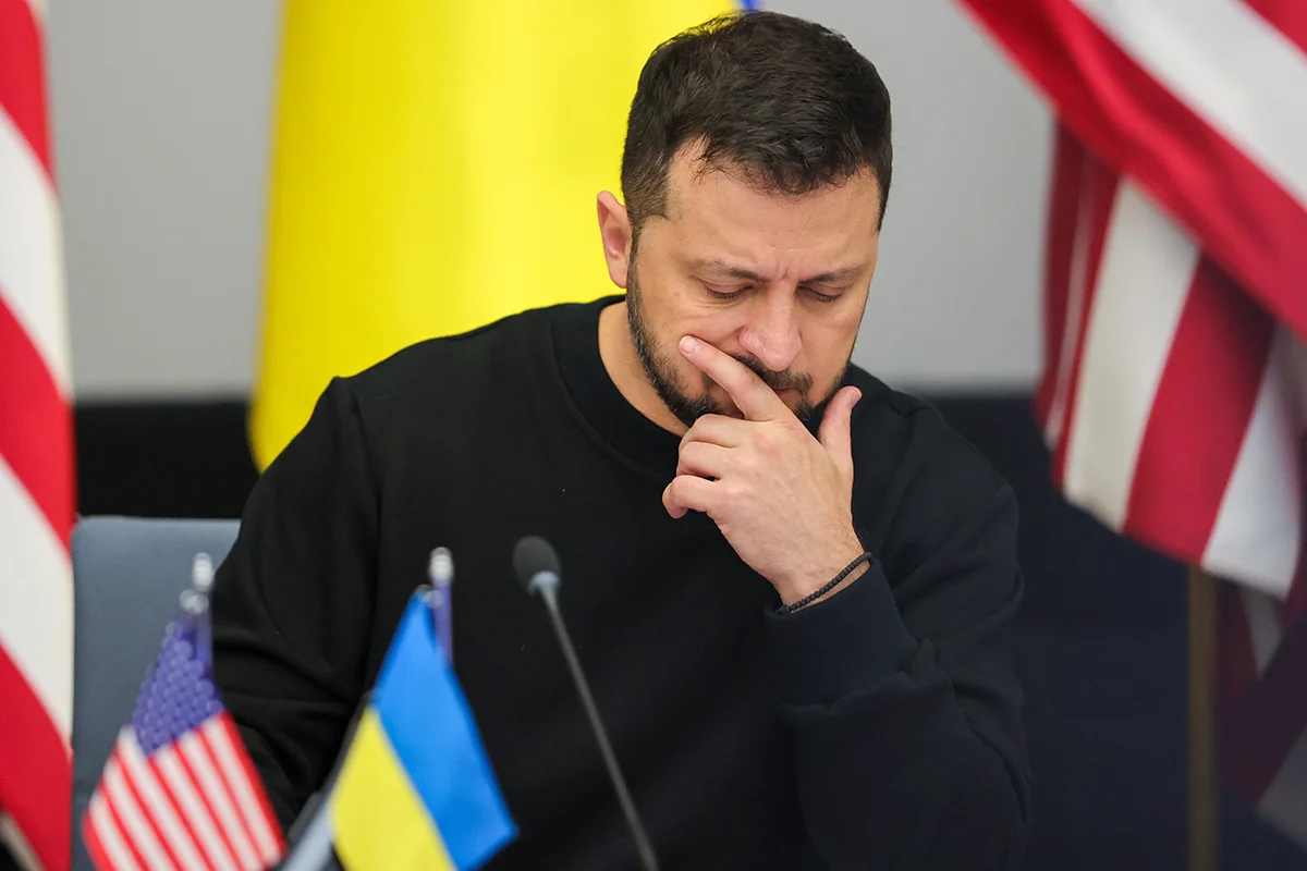 Президент Украины Владимир Зеленский, Брюссель, Бельгия, 11 октября 2023 года. Фото: Olivier Matthys / EPA