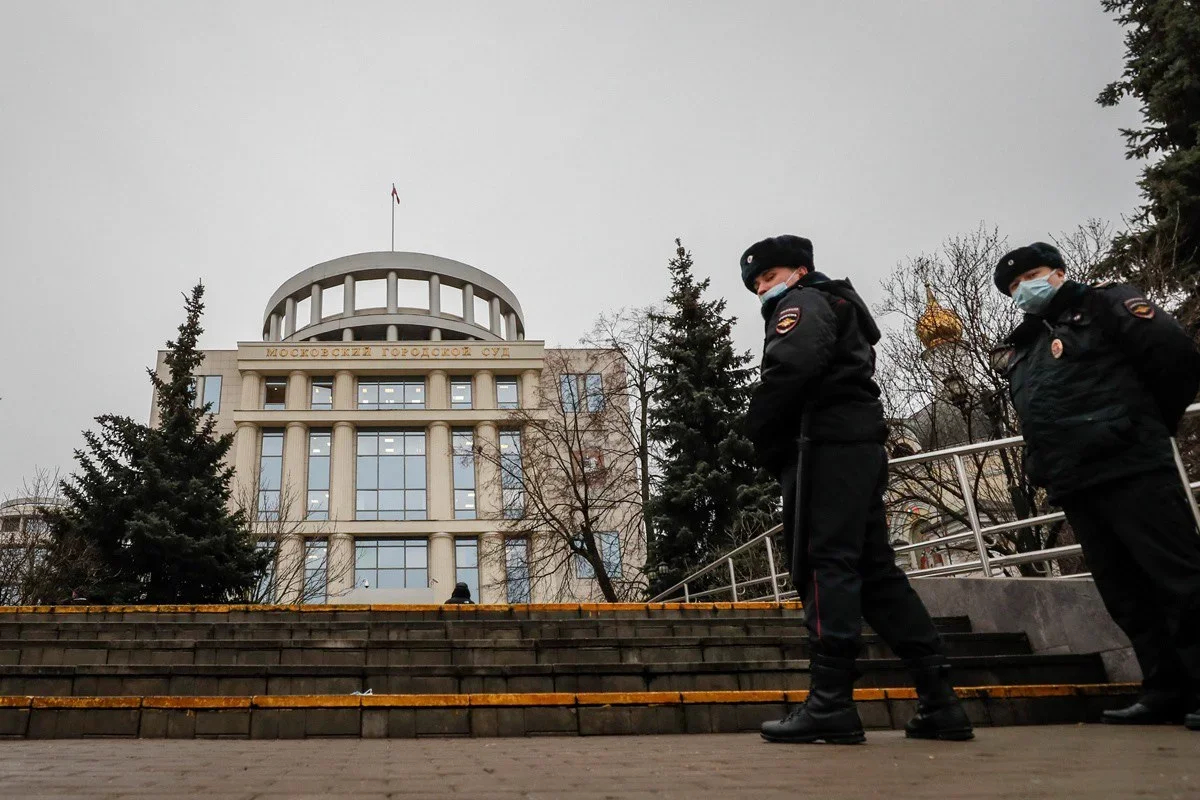 View of Moscow City Court, 29 November 2021. Photo: Yuri Kochetkov / EPA-EFE