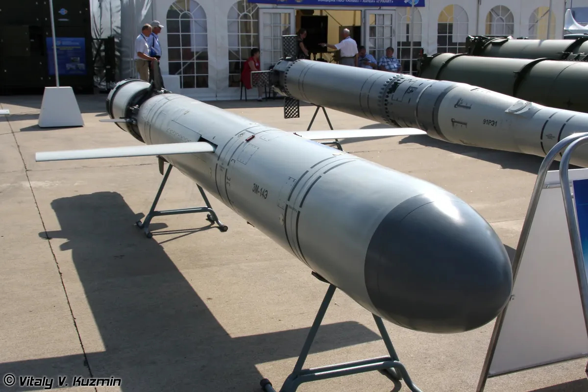 Ракета 3М-14Э для вооружения подводных лодок, предназначена для уничтожения наземных целей. Фото: Wikimedia Commons , CC BY-SA 4.0