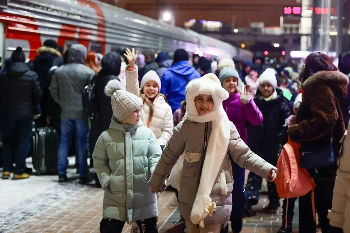 Дети, эвакуированные из Белгородской области, 10 января 2024 года. Фото: telegram-канал Губернатора Белгородской области