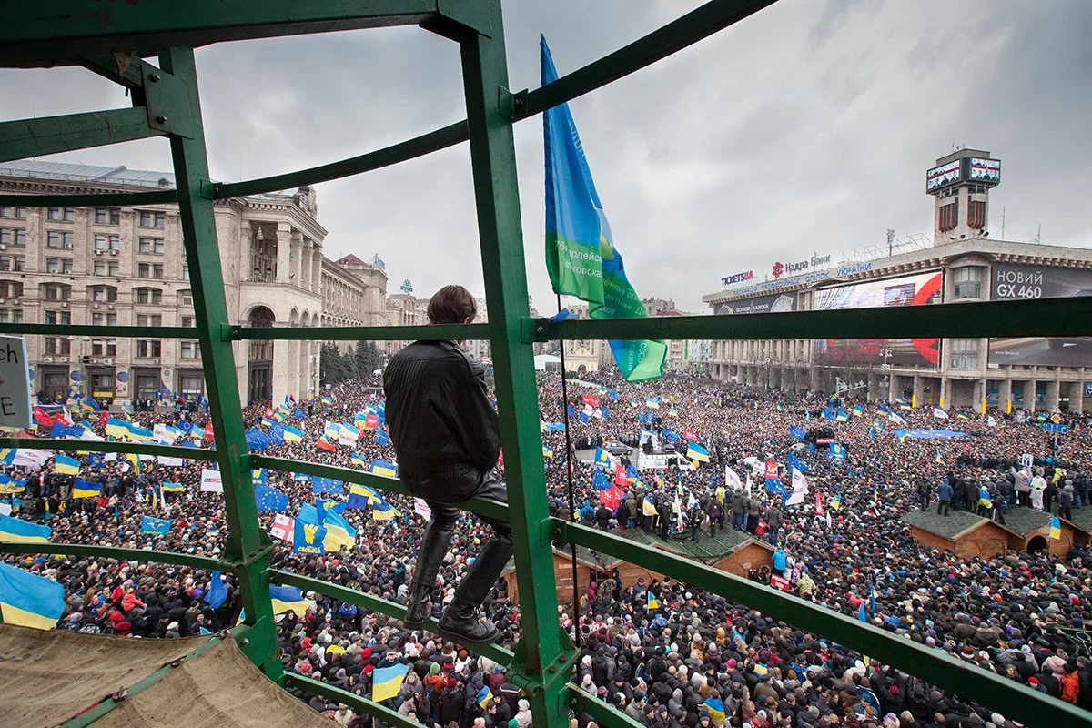 Anti-government protest in Kyiv, 1 December 2013. Photo: Iv Bogdan / NurPhoto / Corbis / Getty Images